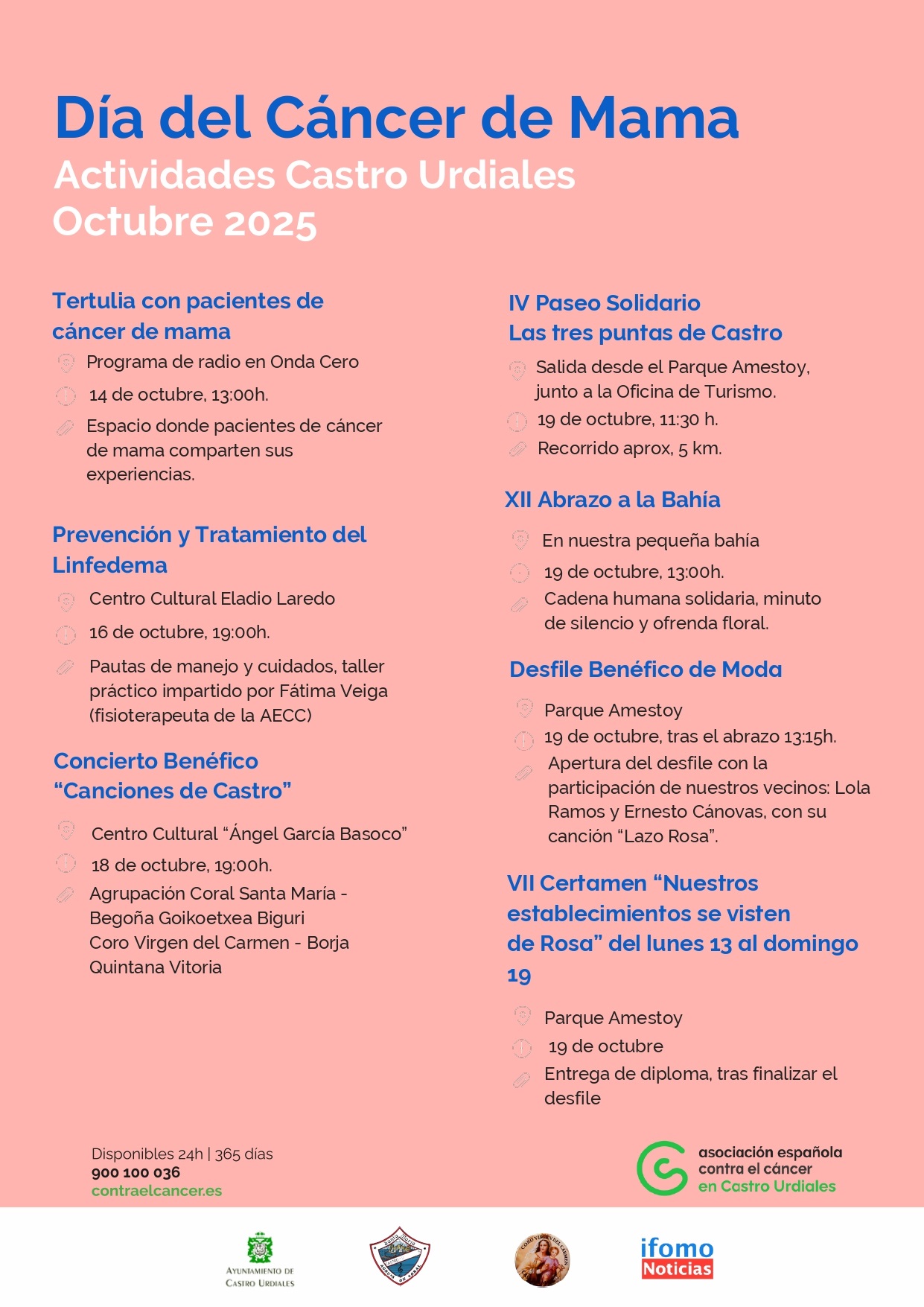 Actos Día del  Cáncer de Mama