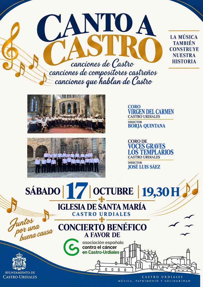"Canto a Castro" Concierto a favor de la Asociación Española Contra el Cáncer