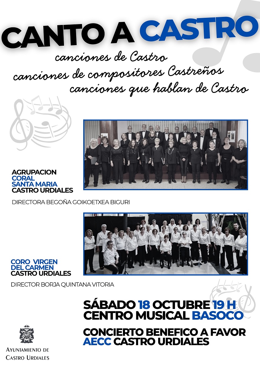 Castro canta contra el cáncer. Y presentación "Cancionero Castreño"
