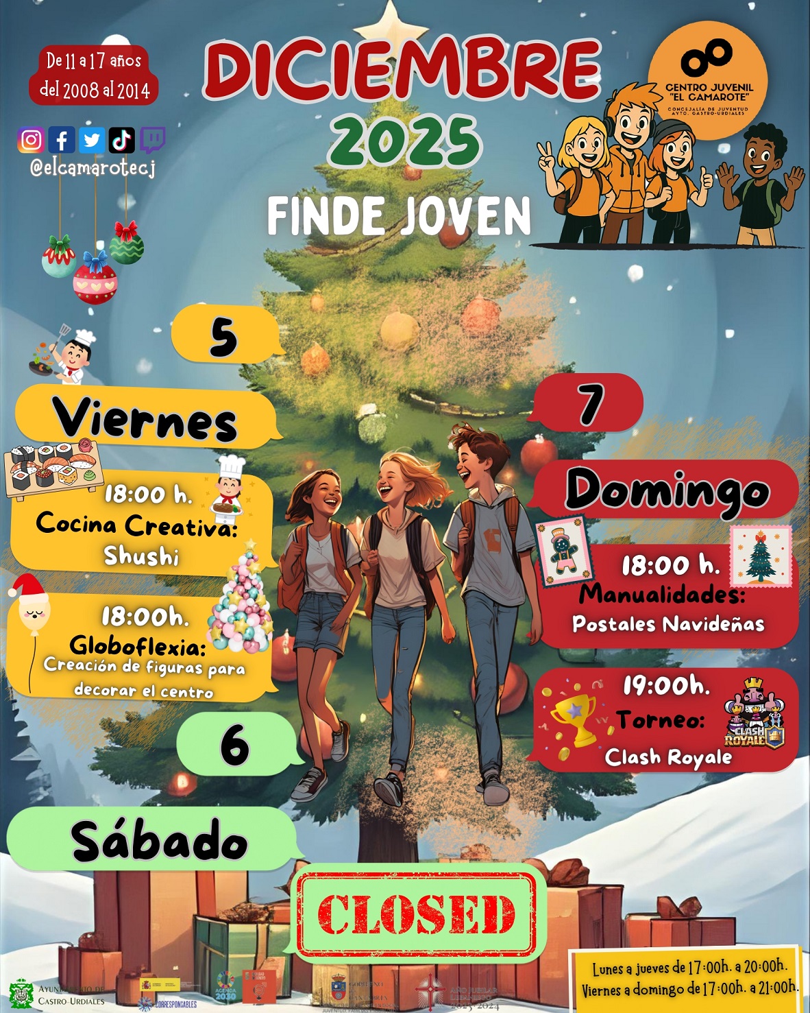 Actividades en el Centro Juvenil "El Camarote"