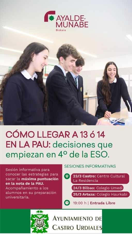 Cómo llega a 13 o 14 en la PAU. Decisiones que empiezan en 4º de la ESO