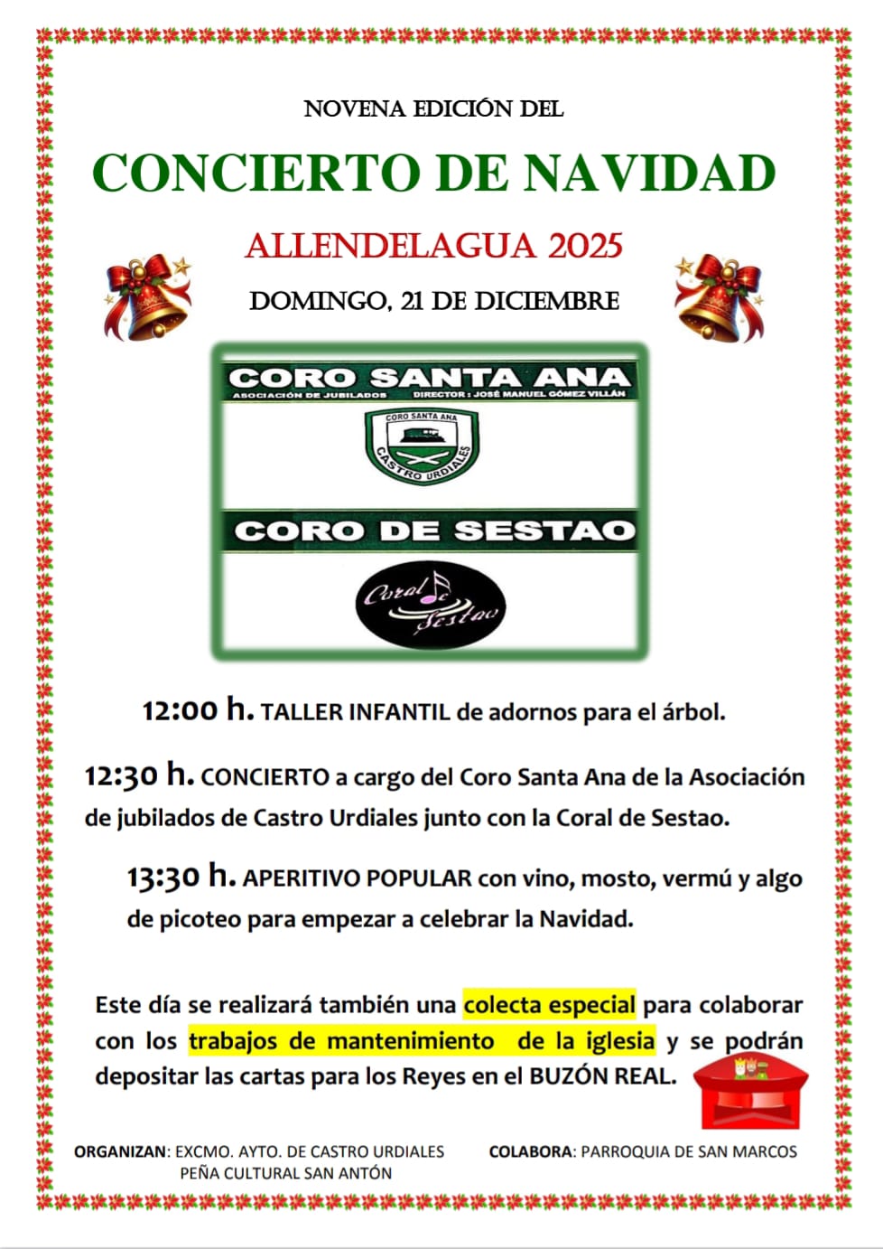 Concierto de navidad 2025 en Allendelagua