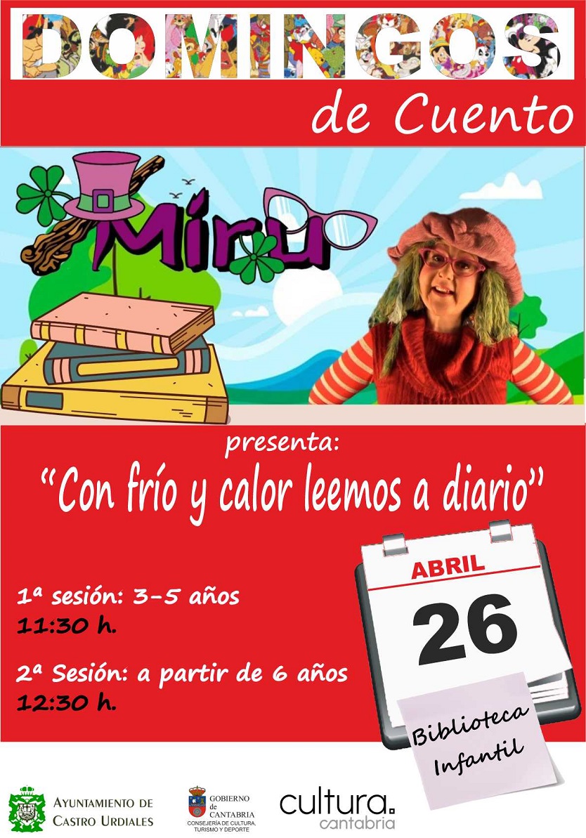 Domingos Cuento  - "Con frío y calor leemos a diario" con Miru
