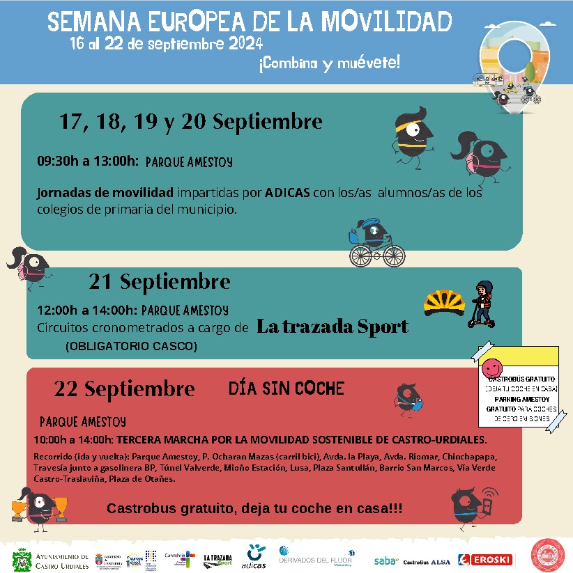 El ayuntamiento de Castro-Urdiales organiza la semana europea de movilidad 2024