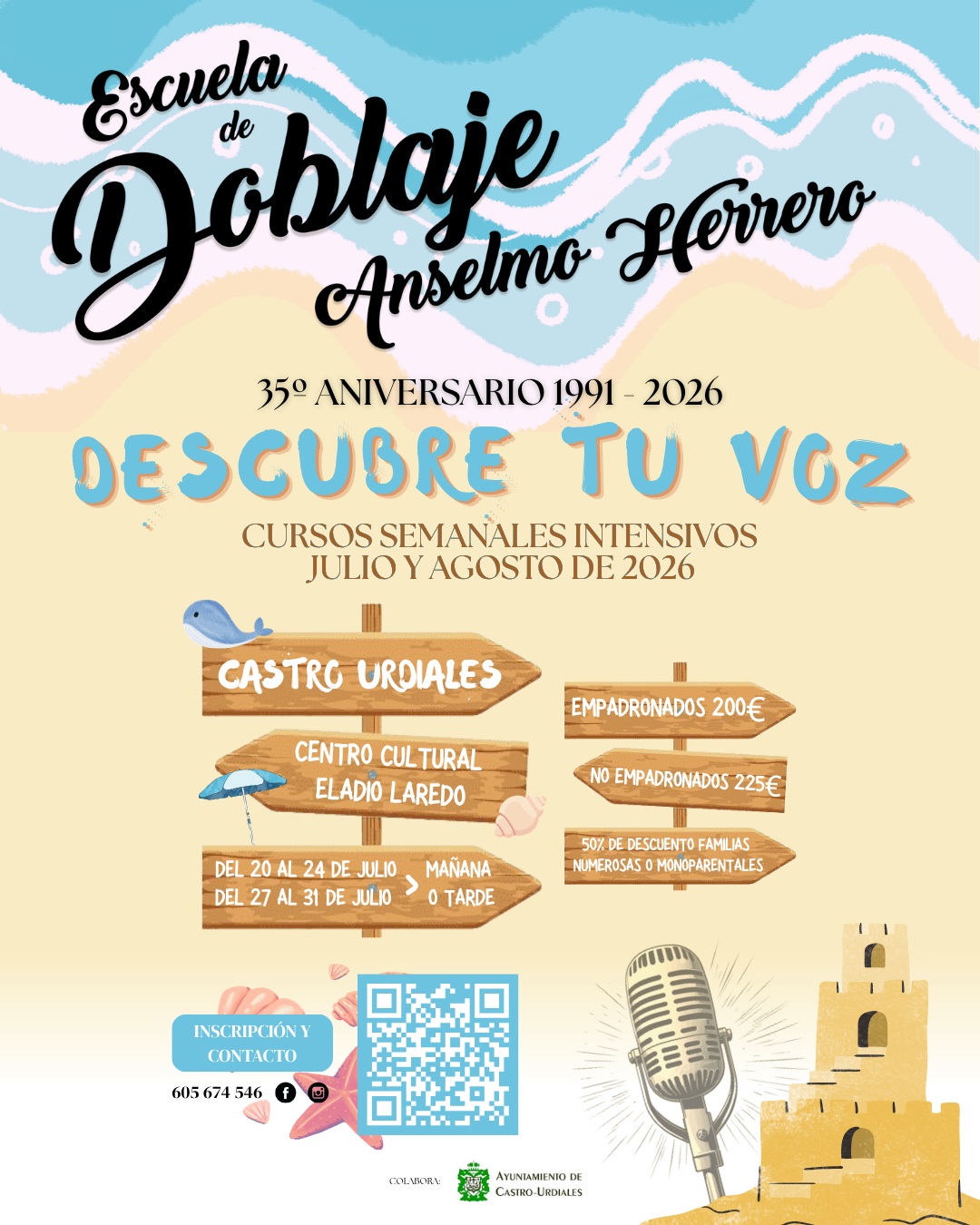 Escuela de Doblaje Anselmo Herrero - Cursos  semanales intensivos en Julio y Agosto 2026
