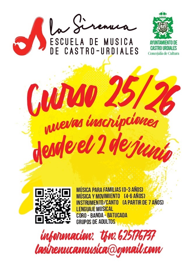 Escuela de Música "La Sirenuca" - Curso 2025/2026