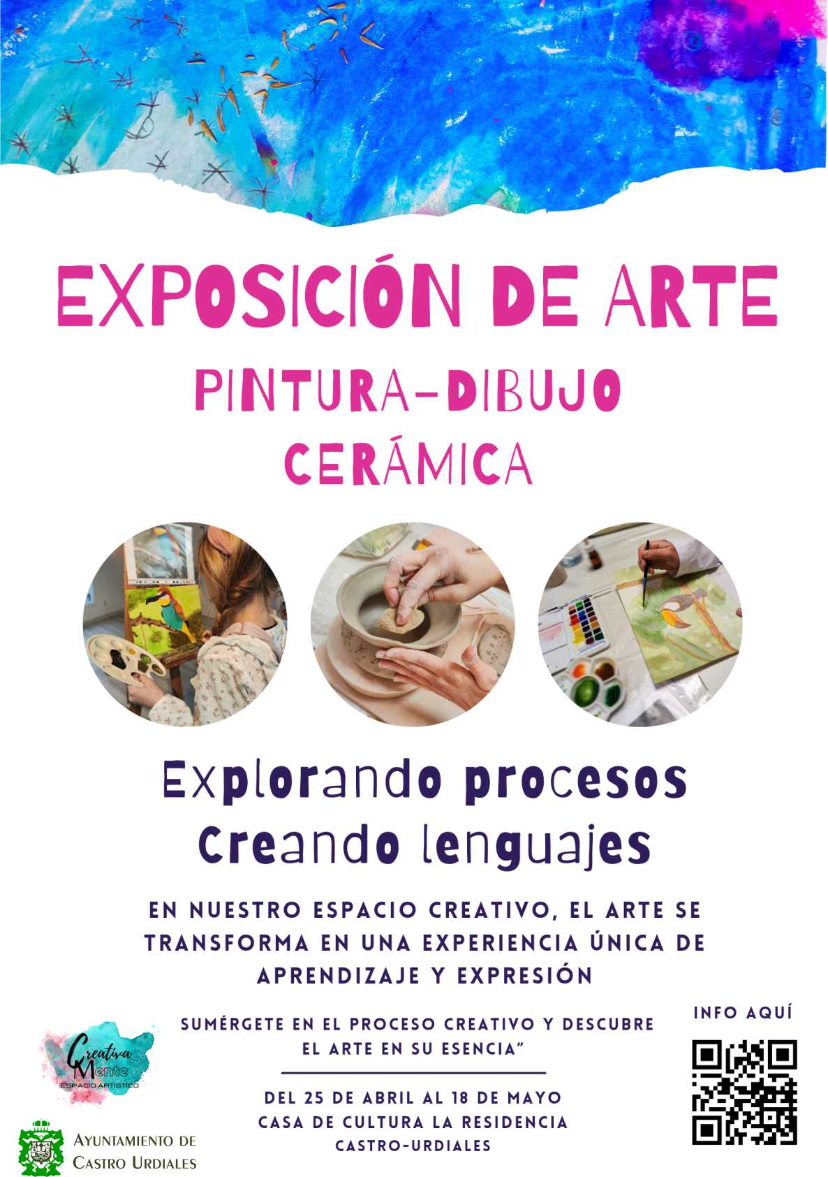 Exposición de pintura, escultura y cerámica