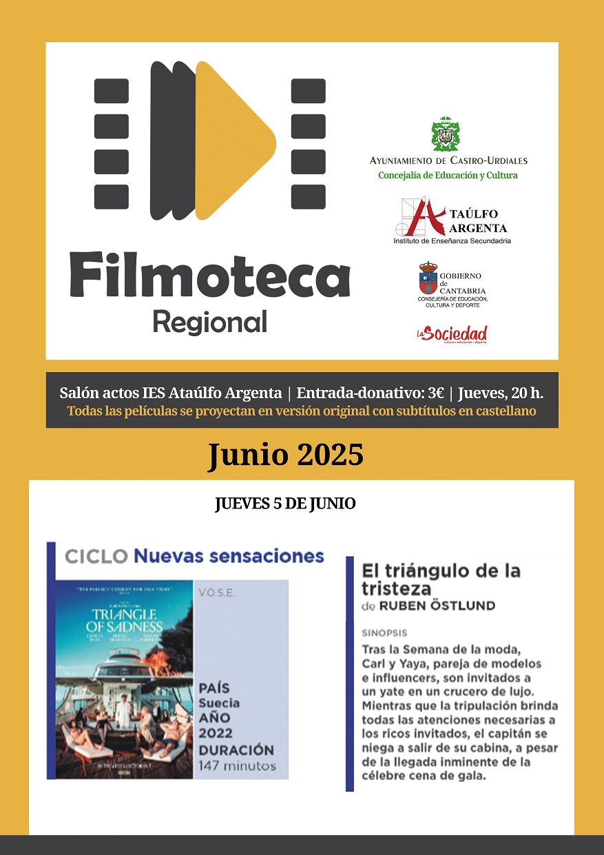 Filmoteca Regional de Cantabria    - "El triángulo de la tristeza" de Ruben Östlund