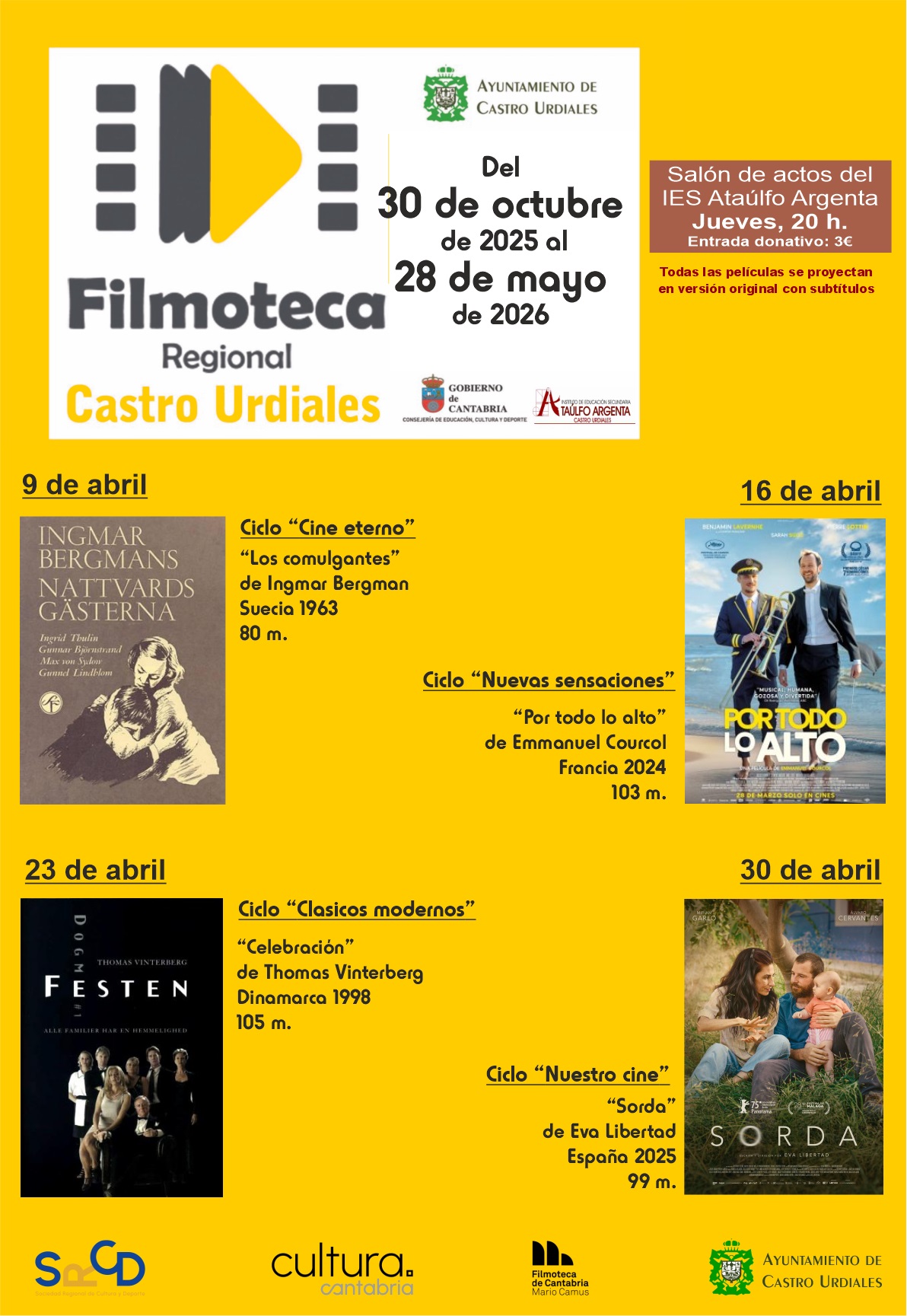 Filmoteca Regional de Cantabria  - "Sorda"