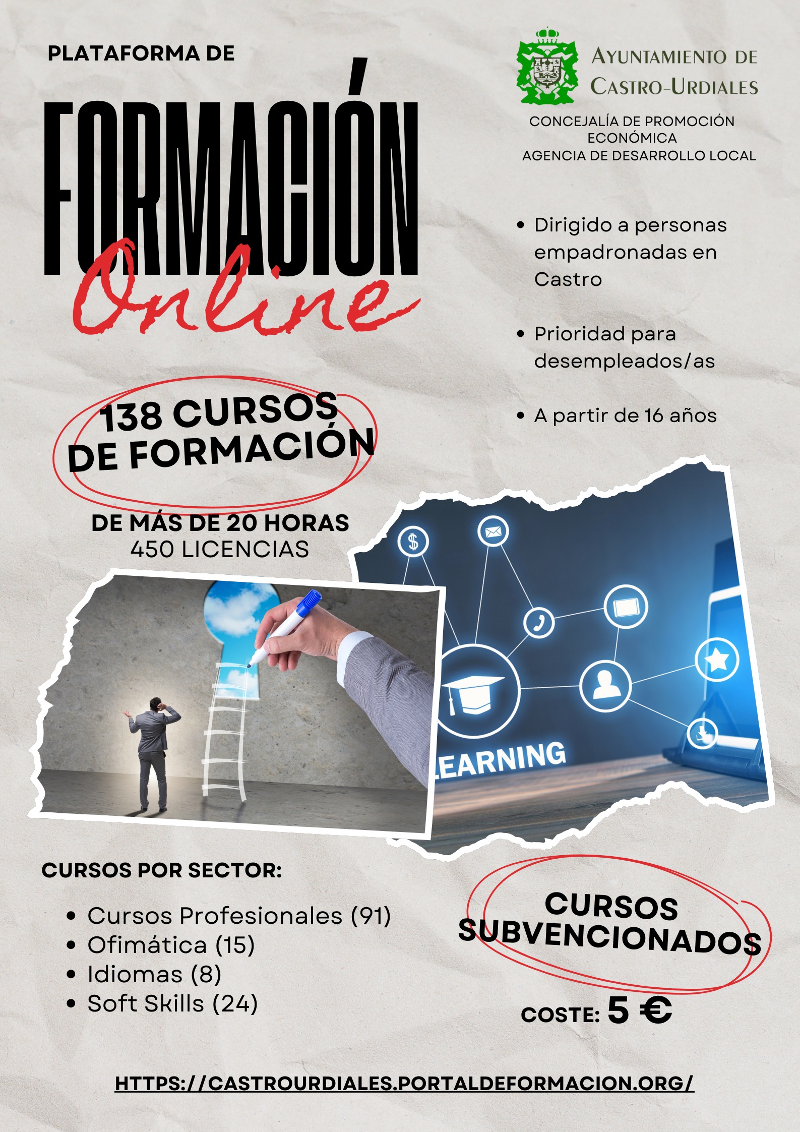 Cursos Plataforma Formación Online: Nuevo período de inscripciones