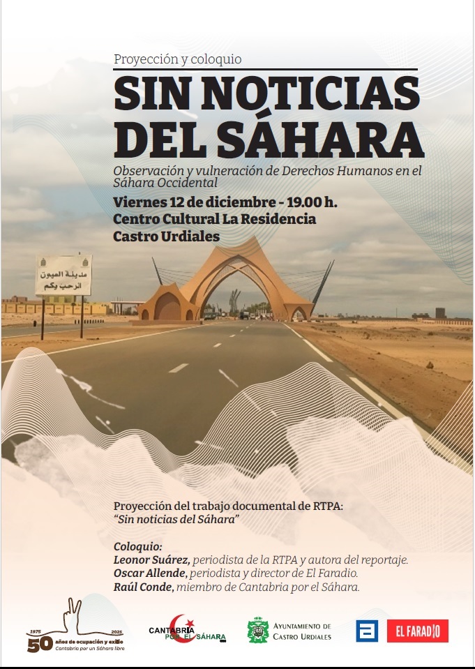 Proyección documental y coloquio Sin noticias del Sáhara 