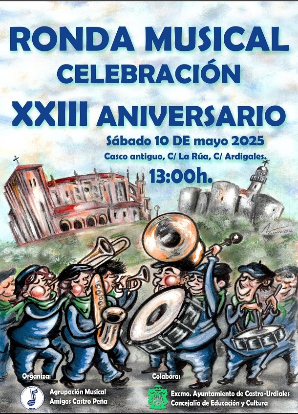 Ronda Musical celebración del  "XXIII Aniversario Agrupación Musical Amigos Castro Peña"
