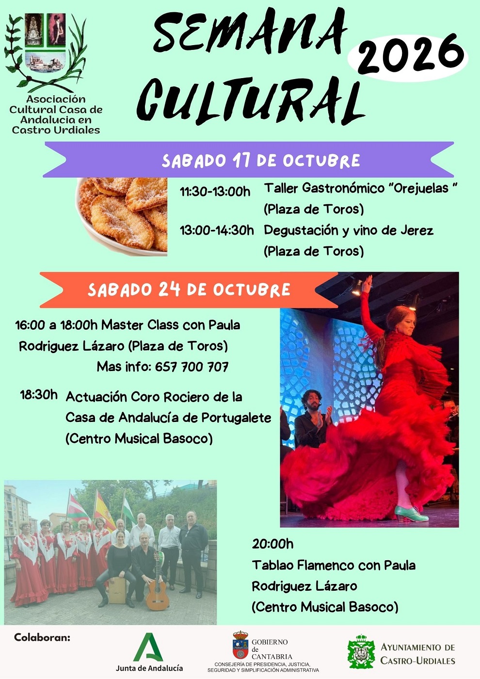 Semana Cultural Casa de Andalucía 2026 - Taller Gastronómico