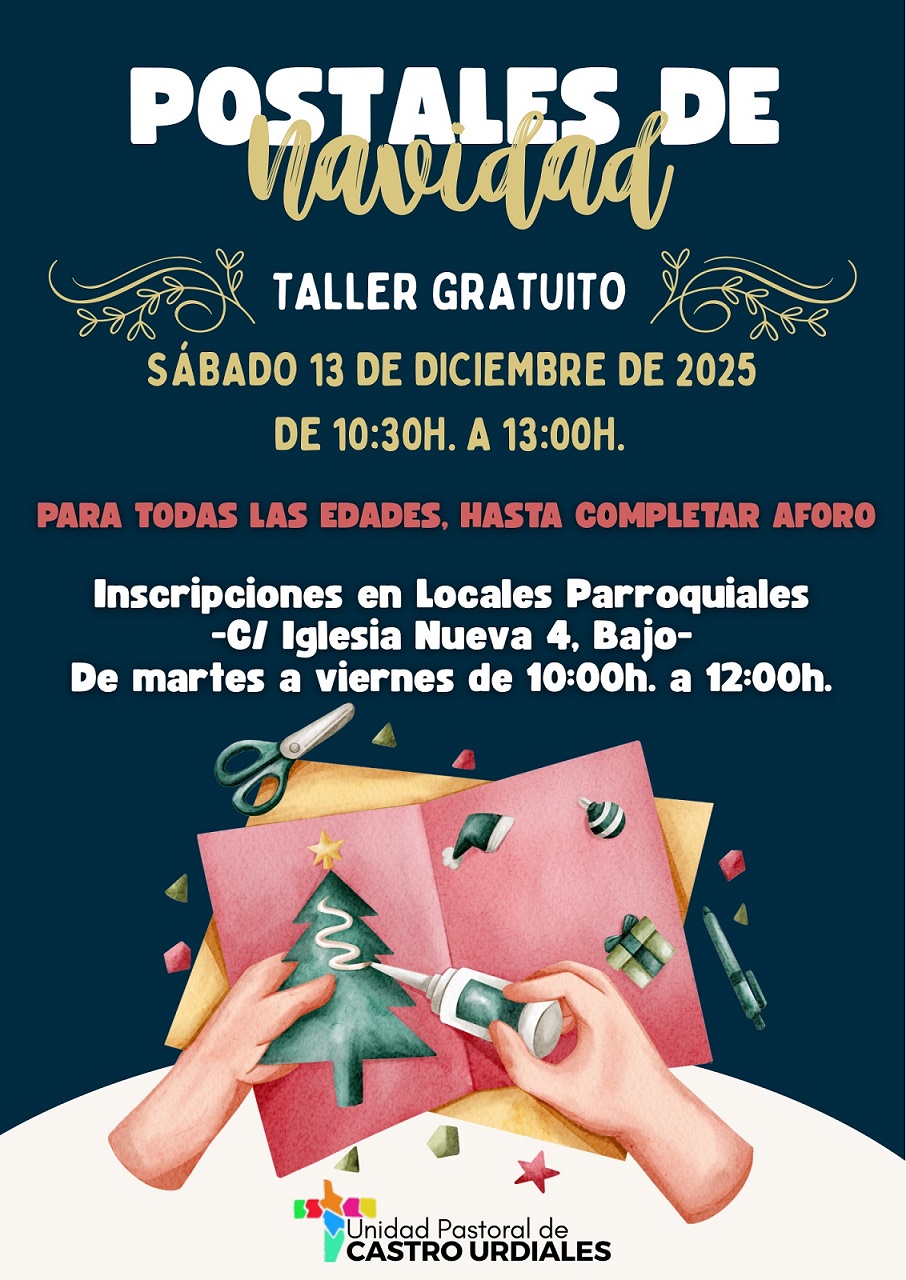 Taller de postales de Navidad