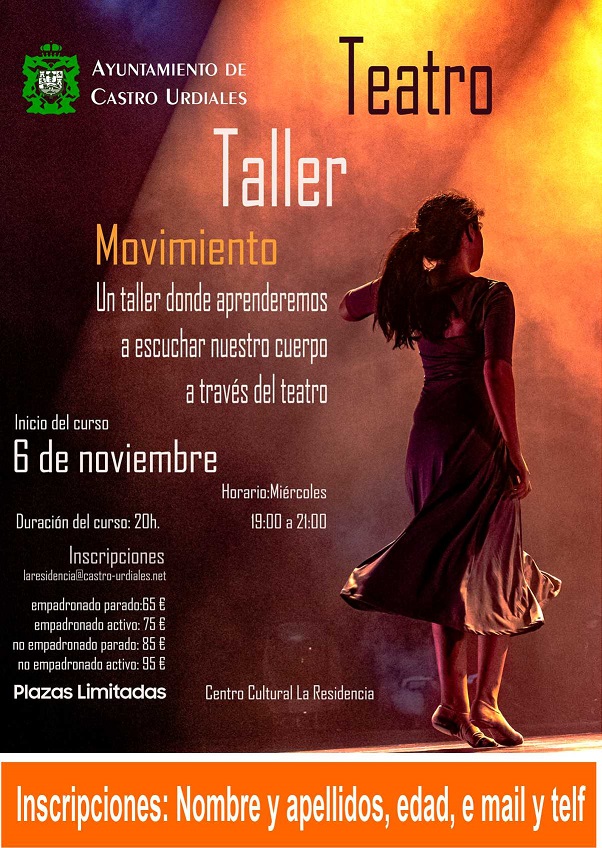 Taller de Teatro  "Movimiento". Un taller para donde aprendemos a escuchar nuestro cuerpo