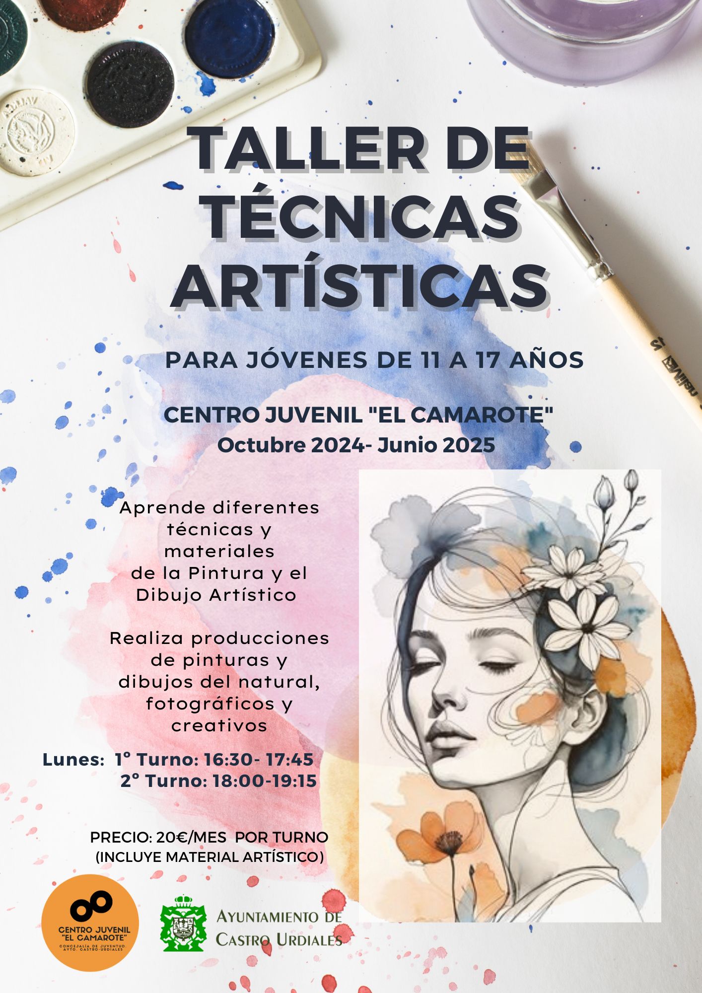 Taller de Técnicas Artísticas para el  Curso 2024/2025