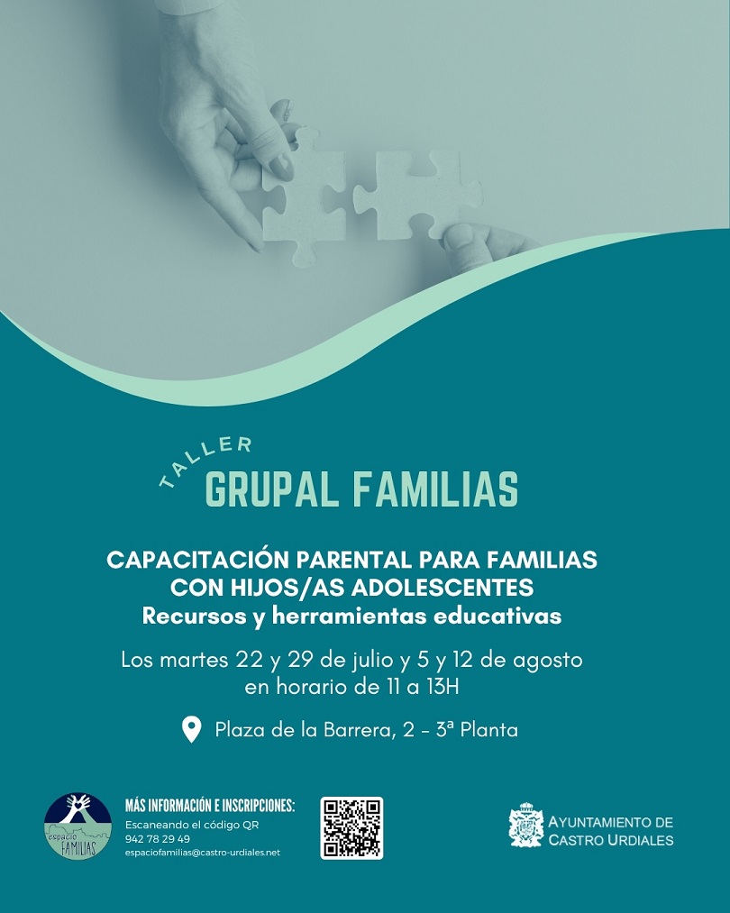 Taller grupal Familias: Capacitacion Parental para familias con hijos/as adolescentes