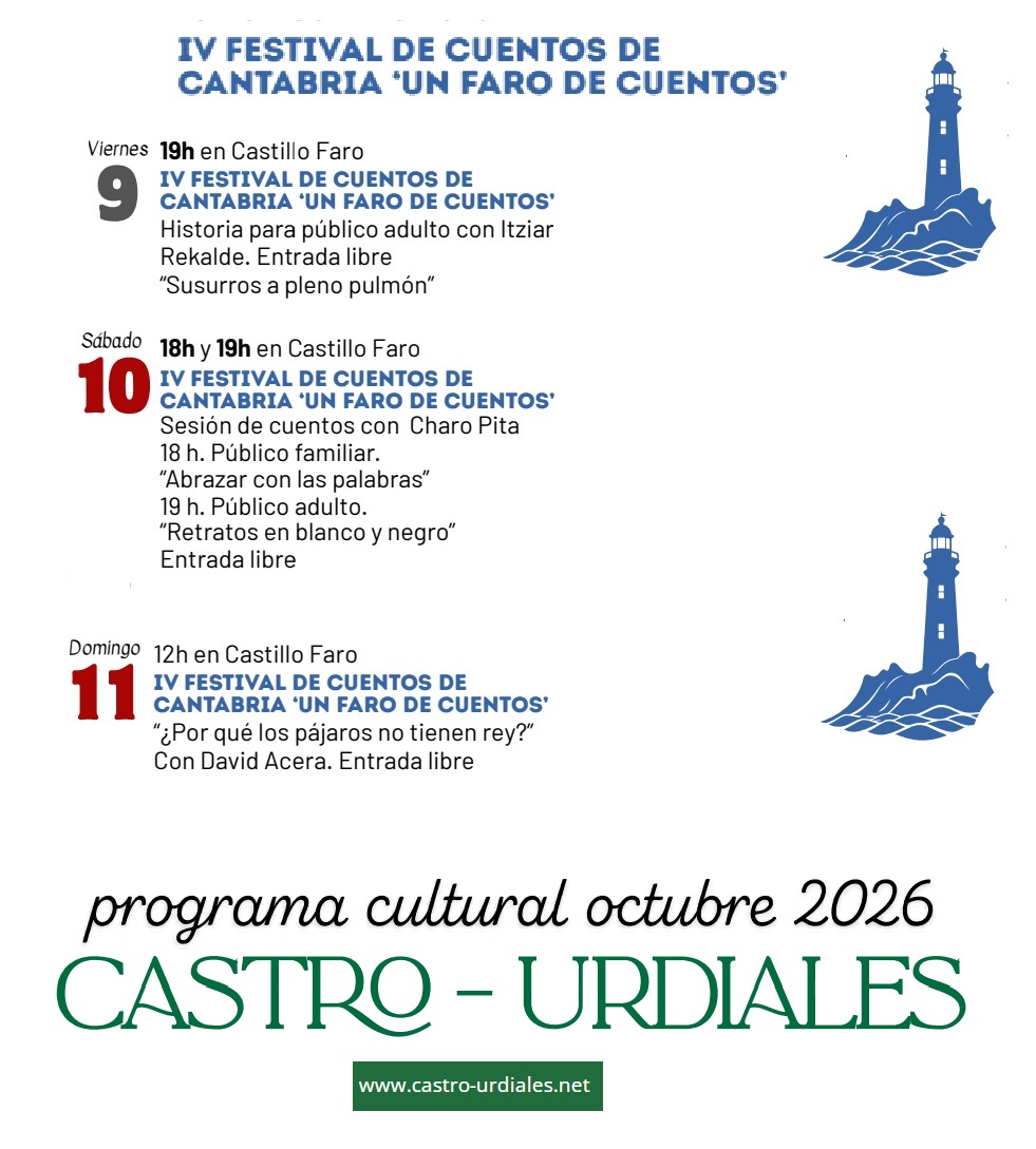 Un Faro de Cuentos  - IV Festival de Cuentos de Cantabria <br> "Susurros a pleno pulmón" con Itziar Rekalde</br>